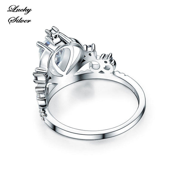 1 Carat Pear Cut Solid 925 Sterling Silver Bridal Wedding Engagement Ring LS CFR8278