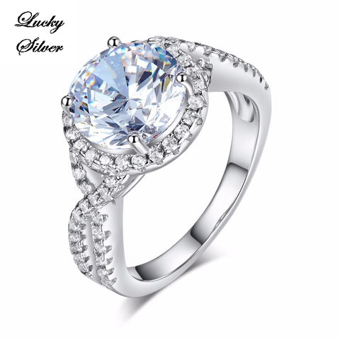 3 Carat Solid 925 Sterling Silver Bridal Wedding Engagement Ring LS CFR8243