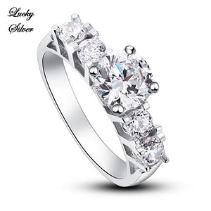 1.8 Carat Round Cut Solid 925 Sterling Silver Bridal Wedding Engagement Ring - LS CFR8012