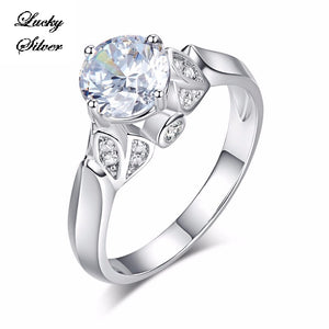1.25 Carat Solid 925 Sterling Silver Bridal Wedding Engagement Ring Set - LS CFR8259