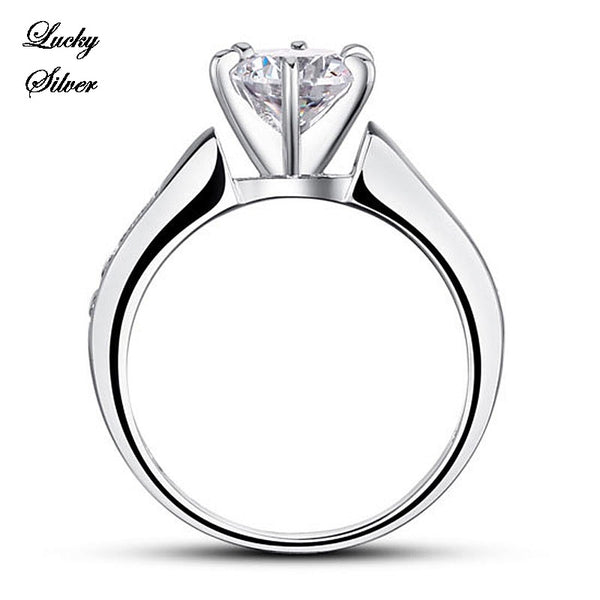 1.25 Carat Round Cut Solid 925 Sterling Silver Bridal Wedding Engagement Ring LS CFR8013