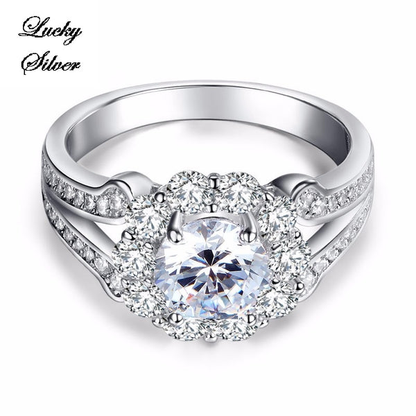 1.25 Carat Solid 925 Sterling Silver Bridal Wedding Engagement Ring LS CFR8255
