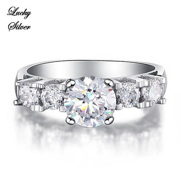 1.8 Carat Round Cut Solid 925 Sterling Silver Bridal Wedding Engagement Ring - LS CFR8012