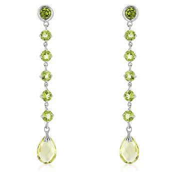 Gold Quartz Briolette Earrings - IE-GE3293PW