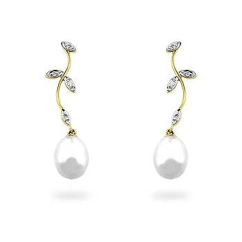 Pearl & Diamond Earrings - IE-LE62275Y