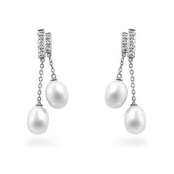 Pearl Diamond Dangles - IE-LE62572W