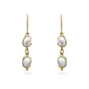 Yellow Gold Pearl Drops - IE-LE6937Y