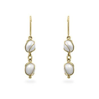 Yellow Gold Pearl Drops - IE-LE6937Y