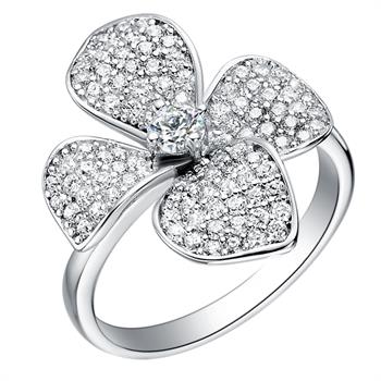 White Gold Ring LSJ067