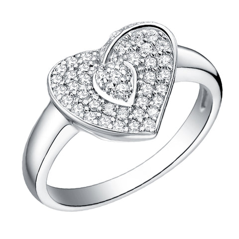 White Gold Ring LSJ071