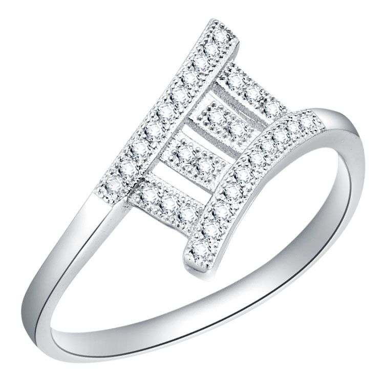 White Gold Ring LSJ107