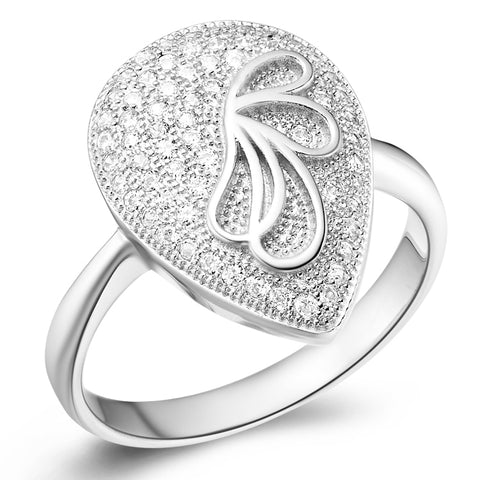 White Gold Ring LSJ167