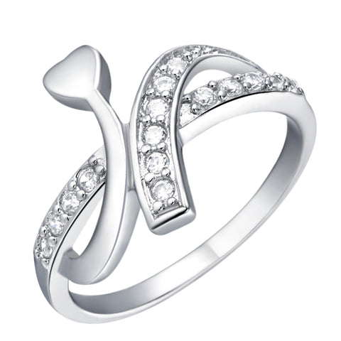 White Gold Ring LSJ241