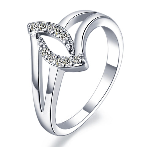 White Gold Ring LSJ324