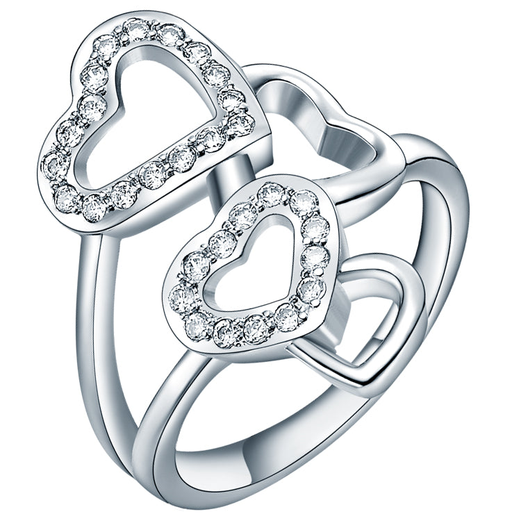 White Gold Ring LSJ389