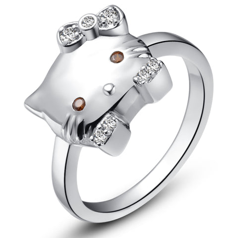 White Gold Kids Ring LSJ399