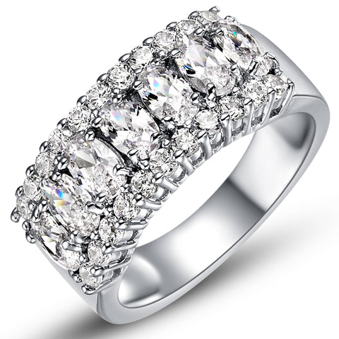 White Gold Ring LSJ502