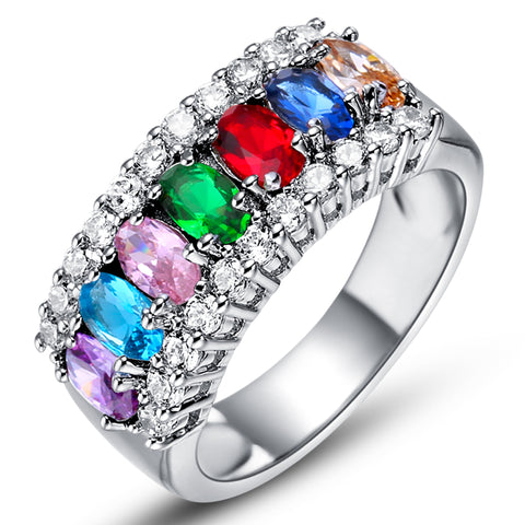 White Gold Ring LSJ509