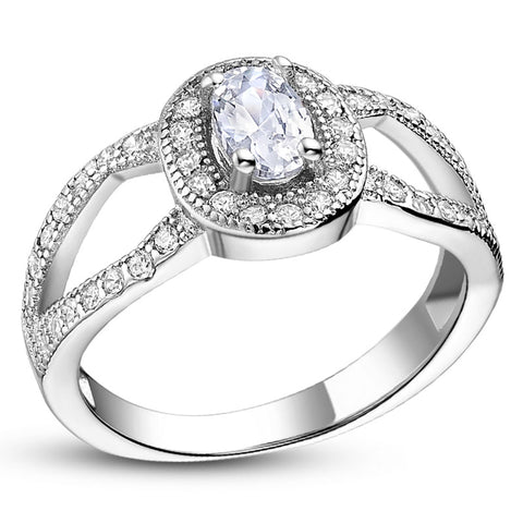 White Gold Ring LSJ573