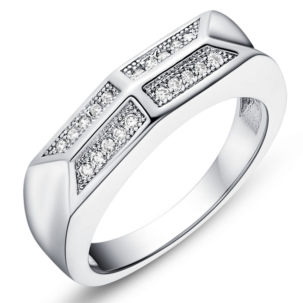 White Gold Ring LSJ598