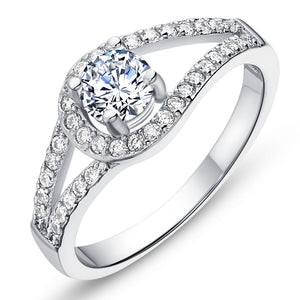 White Gold Ring LSJ599