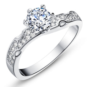 White Gold Ring LSJ604