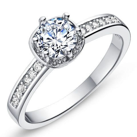 White Gold Ring LSJ610