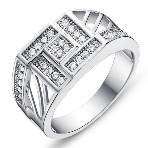 White Gold Ring LSJ611