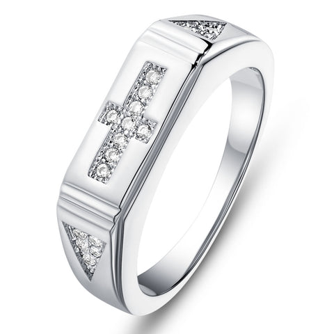 White Gold Ring LSJ613