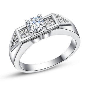 White Gold Plated Ring LSJ622