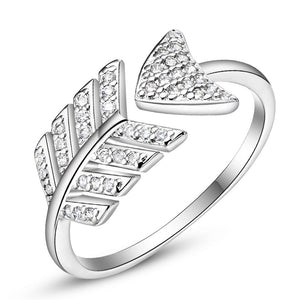 White Gold Plated Ring LSJ632