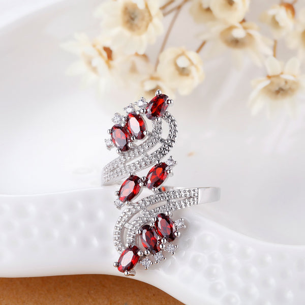 White Gold Plated Ring LSJ652