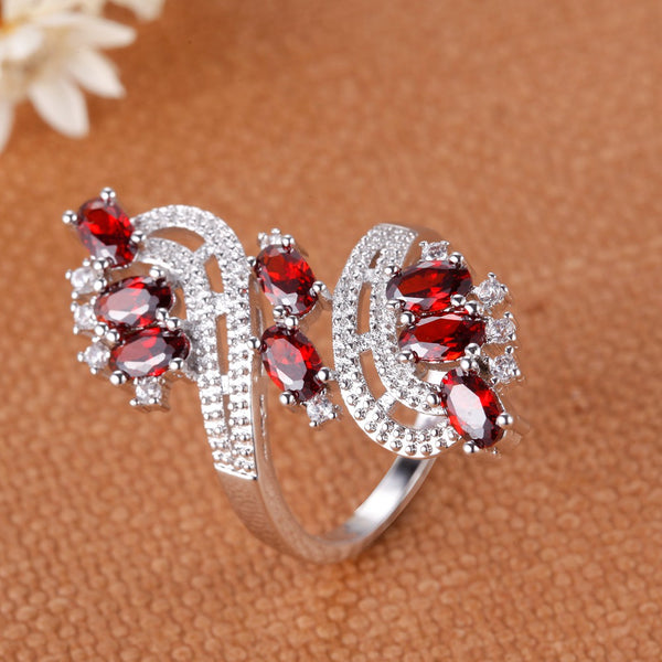 White Gold Plated Ring LSJ653