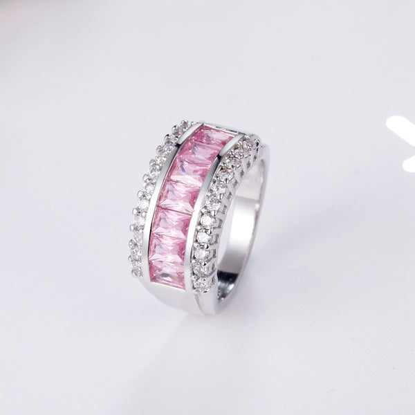 White Gold Plated Ring LSJ663