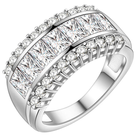 White Gold Plated Ring LSJ664