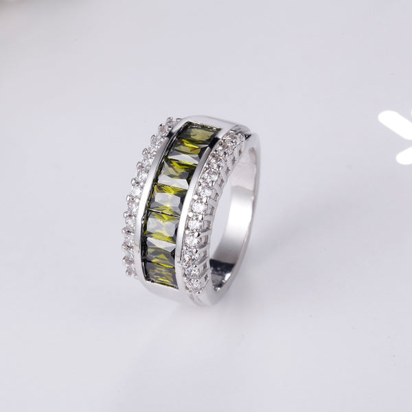 White Gold Plated Ring LSJ665