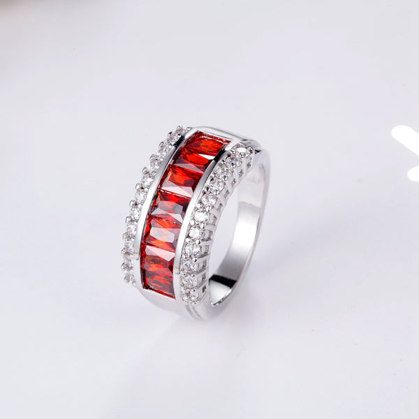 White Gold Plated Ring LSJ667