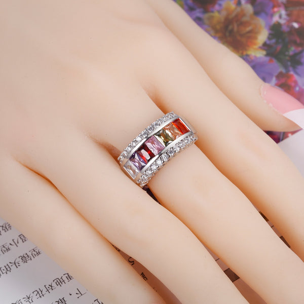 White Gold Plated Ring LSJ668