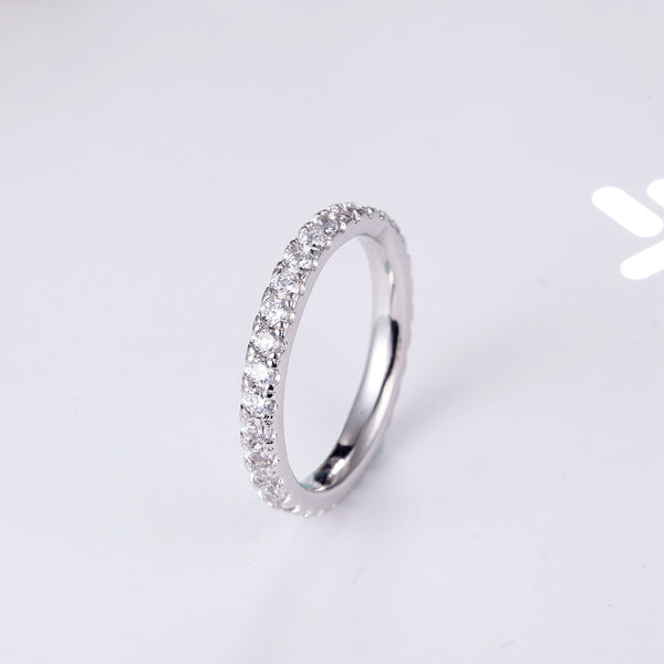 White Gold Plated Ring LSJ670