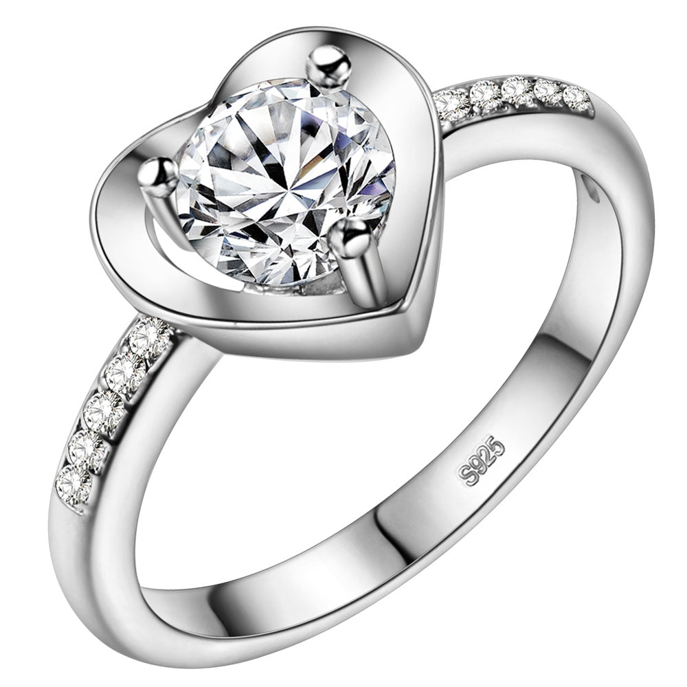 White Gold Ring LSJ673