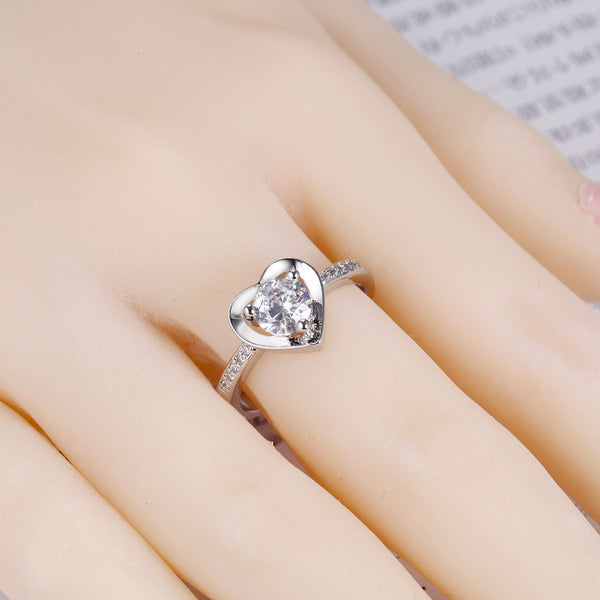 White Gold Ring LSJ673