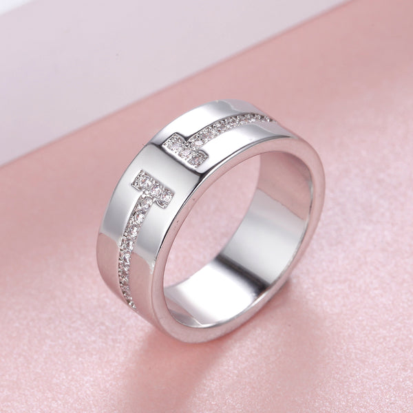 White Gold Ring LSJ675