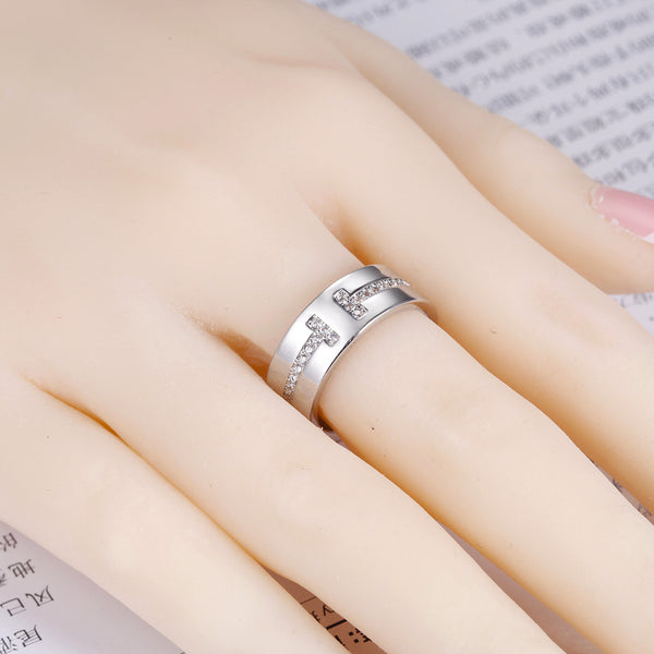 White Gold Ring LSJ675