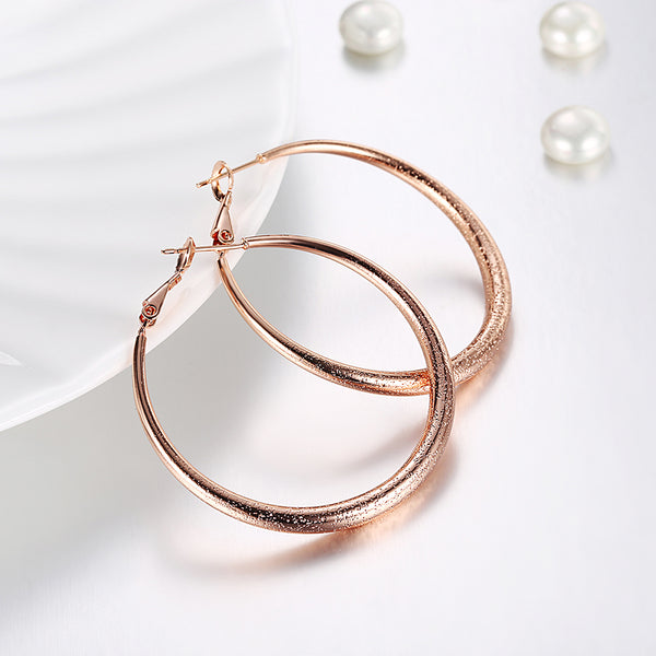 Rose Gold Earrings LSE095