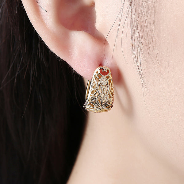 Gold Earrings LSE125