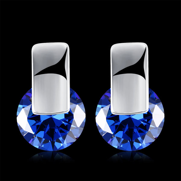 White Gold Earrings LSE159