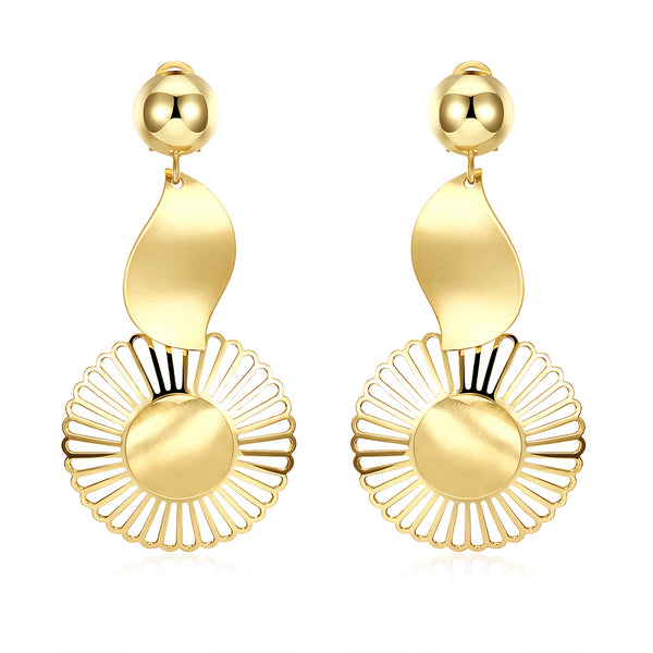 Gold Earrings LSE175