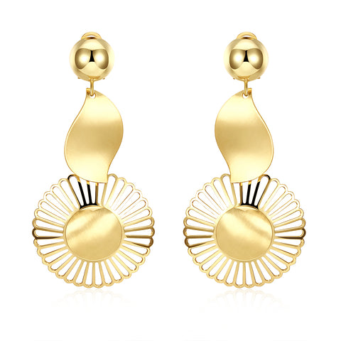 Gold Earrings LSE175