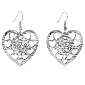 White Gold Earrings LSE206