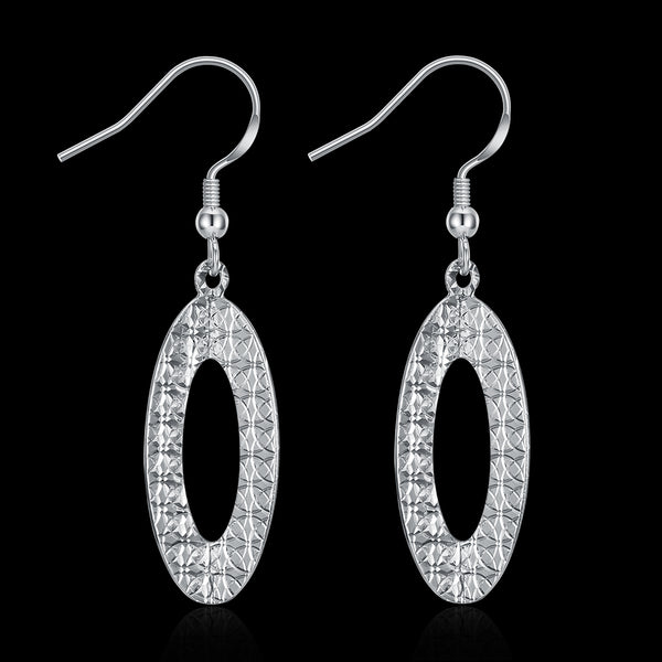 White Gold Earrings LSE219